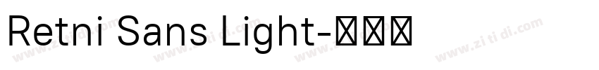 Retni Sans Light字体转换